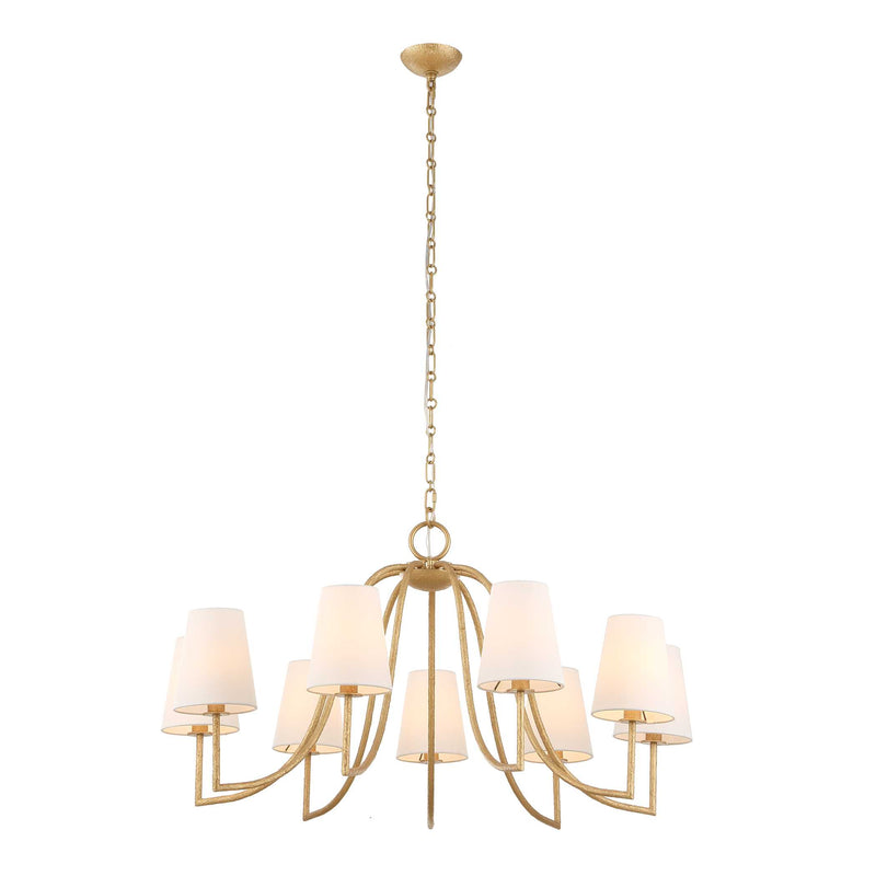Uttermost 21399 Seville 9 Light Gold Chandelier
