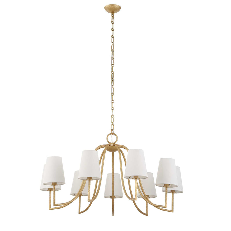 Uttermost 21399 Seville 9 Light Gold Chandelier