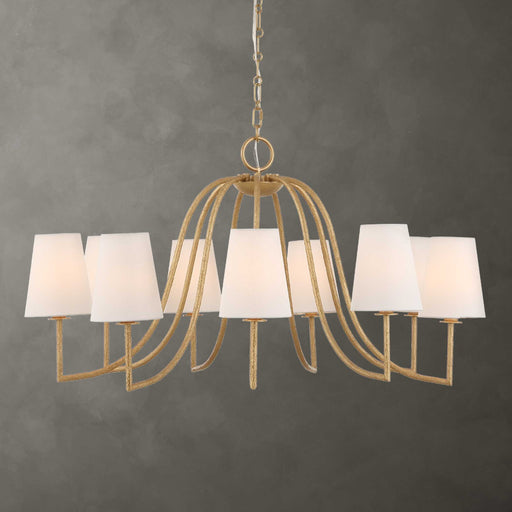 Uttermost 21399 Seville 9 Light Gold Chandelier