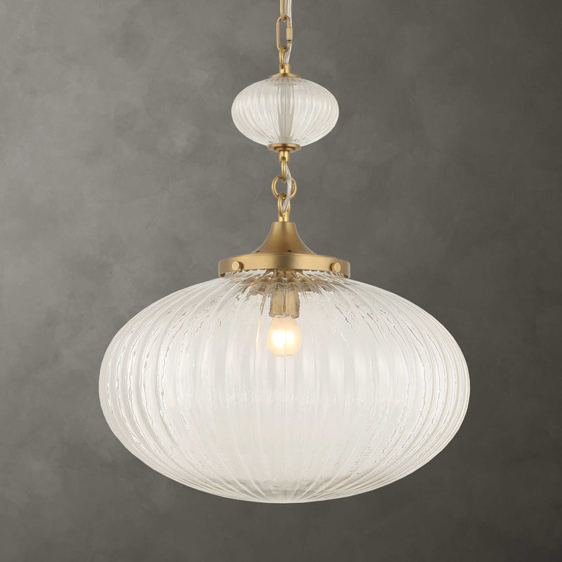 Uttermost 21636 Bellaire 1 Light Glass Shade Pendant