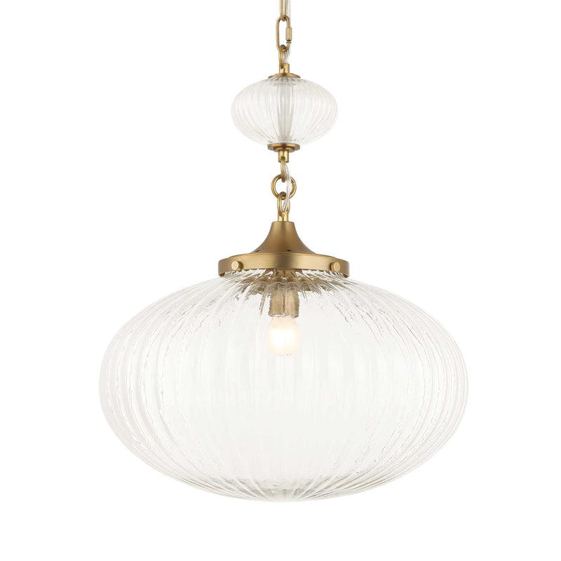 Uttermost 21636 Bellaire 1 Light Glass Shade Pendant