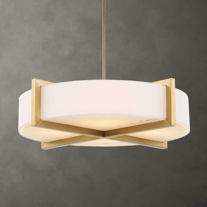 Uttermost 21637 Cresson 4 Light Drum Pendant