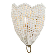 Uttermost 22597 Biddeford 1 Light White Beaded Sconce