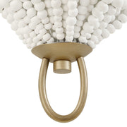 Uttermost 22597 Biddeford 1 Light White Beaded Sconce