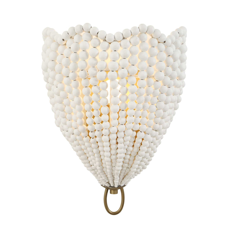 Uttermost 22597 Biddeford 1 Light White Beaded Sconce