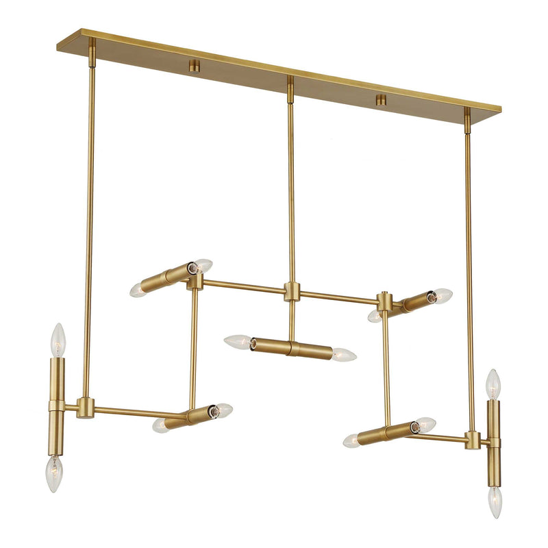 Uttermost 21640 Cadre 14 Light Modern Linear Pendant