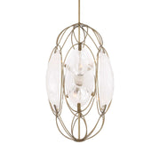 Uttermost 21641 Valencia 6 Light Glass Panel Pendant