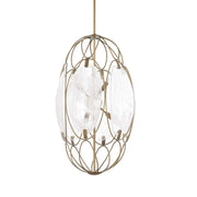 Uttermost 21641 Valencia 6 Light Glass Panel Pendant