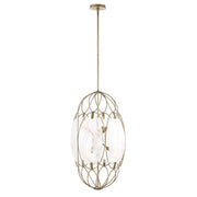 Uttermost 21641 Valencia 6 Light Glass Panel Pendant