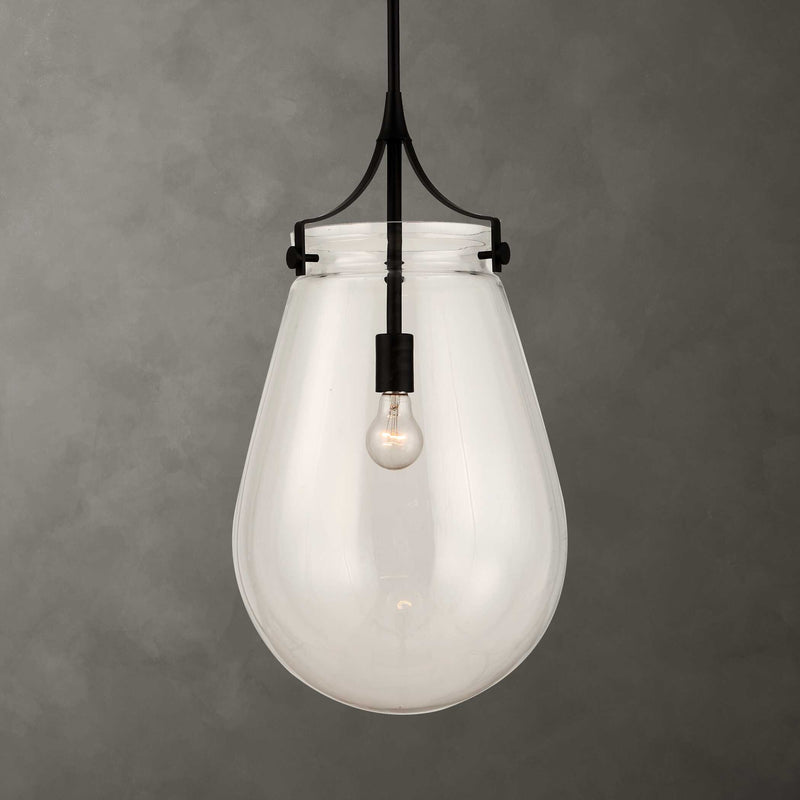 Uttermost 21628 Dewdrop 1 Light Glass Shade Pendant