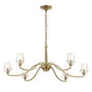 Uttermost 21404 Barcelona 6 Light Brass Chandelier