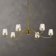 Uttermost 21404 Barcelona 6 Light Brass Chandelier
