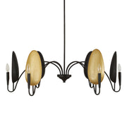 Uttermost 21405 Warwick 6 Light Matte Black Chandelier