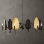 Uttermost 21405 Warwick 6 Light Matte Black Chandelier