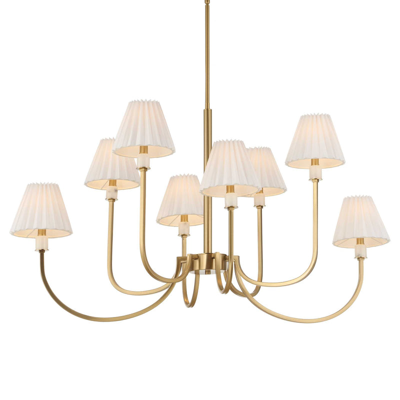 Uttermost 21406 Poppins 8 Light Brass Chandelier