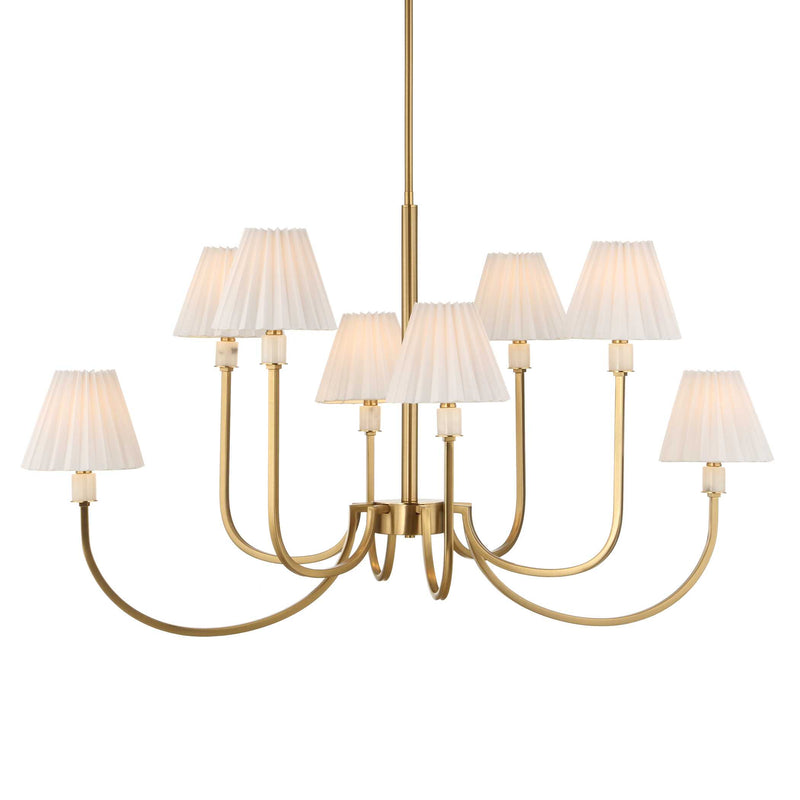 Uttermost 21406 Poppins 8 Light Brass Chandelier