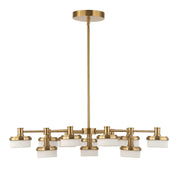 Uttermost 21408 Wedge 12 Lt LED Brass Chandelier