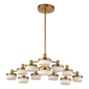 Uttermost 21408 Wedge 12 Lt LED Brass Chandelier