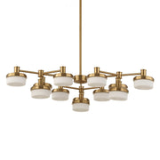 Uttermost 21408 Wedge 12 Lt LED Brass Chandelier