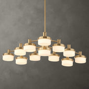 Uttermost 21408 Wedge 12 Lt LED Brass Chandelier