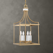 Uttermost 21644 Montreal 4 Light Brass Lantern Pendant