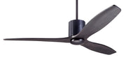 Modern Fan Company LeatherLuxe DC 54″ Dark Bronze Black Ceiling Fan with Ebony Blades and Remote - ALCOVE LIGHTING