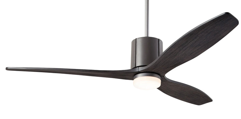 Modern Fan Company LeatherLuxe DC LED 54″ Graphite Gray Ceiling Fan with Ebony Blades and Remote