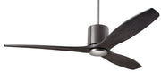 Modern Fan Company LeatherLuxe DC 54″ Graphite Gray Ceiling Fan with Ebony Blades and Remote - ALCOVE LIGHTING