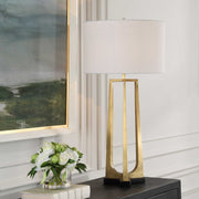 Uttermost 30345 Crossroads Brass Table Lamp