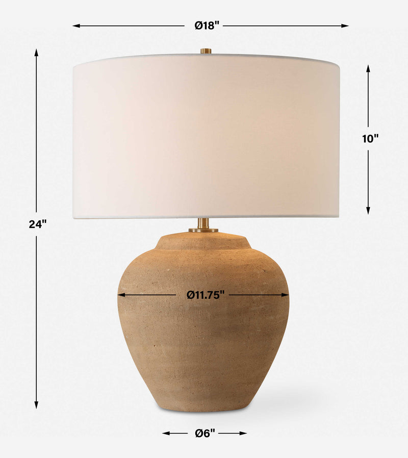 Uttermost 30347-1 Treviso Terracotta Table Lamp