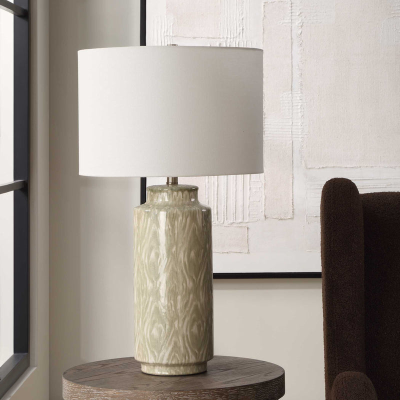 Uttermost 30366-1 Laurel Sage Ceramic Table Lamp