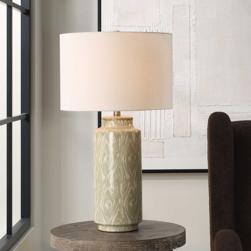 Uttermost 30366-1 Laurel Sage Ceramic Table Lamp