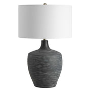 Uttermost 30367-1 Graphite Ribbed Table Lamp