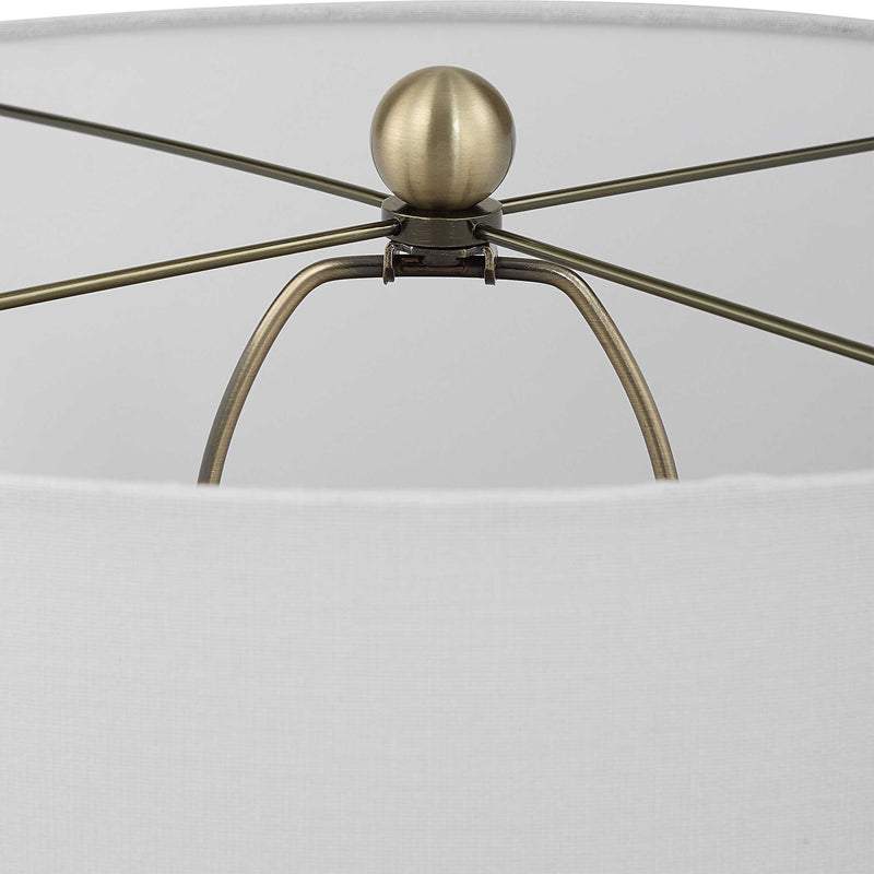 Uttermost 30367-1 Graphite Ribbed Table Lamp