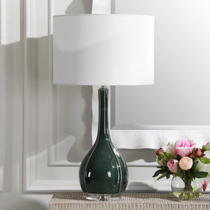 Uttermost 30395-1 Essex Green Glass Table Lamp