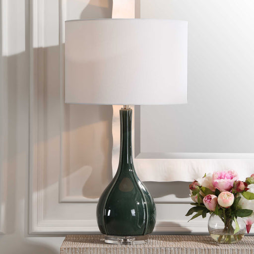 Uttermost 30395-1 Essex Green Glass Table Lamp