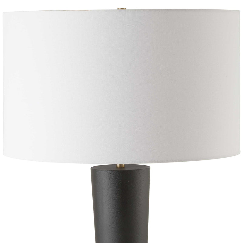 Uttermost 30351 Layla Black Tapered Floor Lamp