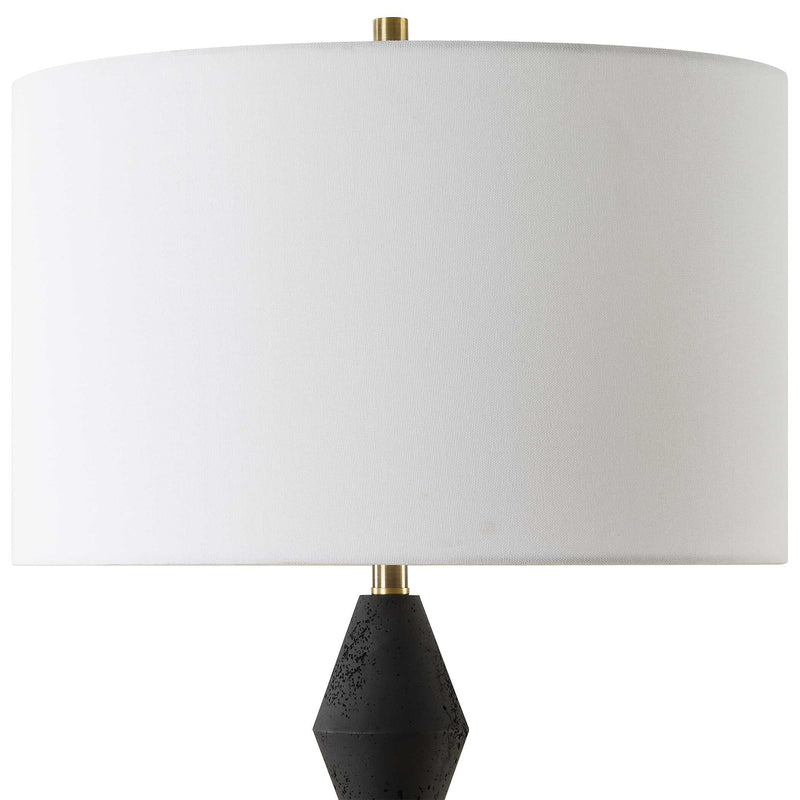 Uttermost 30348-1 Threefold Black Stone Table Lamp