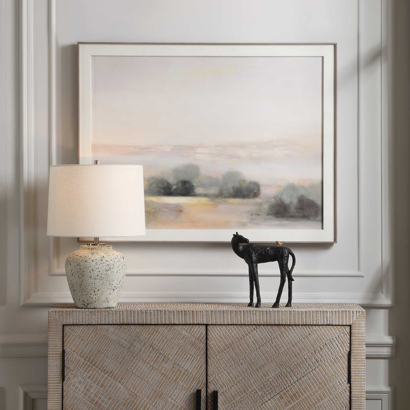 Uttermost 30369-1 Rupture Aged Ivory Table Lamp