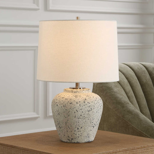 Uttermost 30369-1 Rupture Aged Ivory Table Lamp