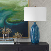 Uttermost 30377-1 Bixby Blue Table Lamp