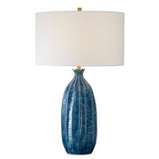 Uttermost 30377-1 Bixby Blue Table Lamp