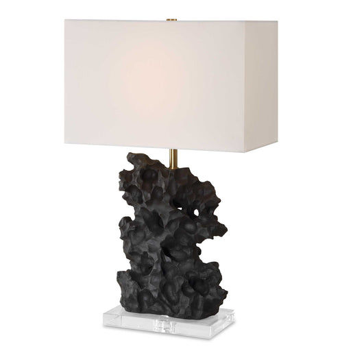 Uttermost 30386-1 Basalt Black Stone Table Lamp