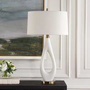 Uttermost 30387 Promenade White Table Lamp
