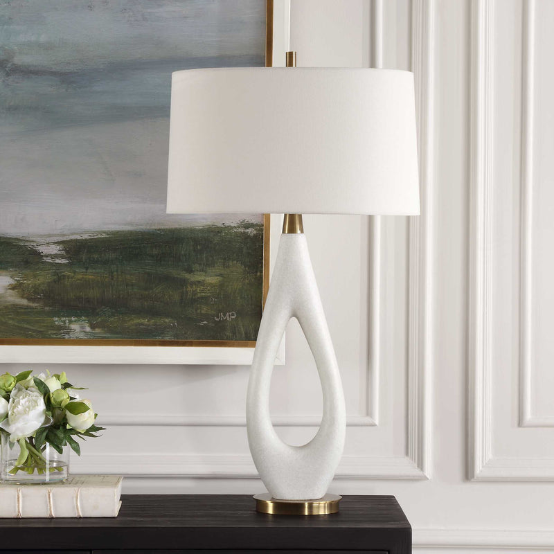 Uttermost 30387 Promenade White Table Lamp