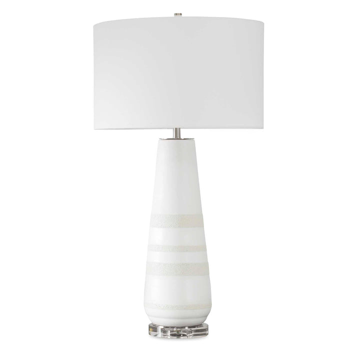 Uttermost 30380-1 Santino Crackled Ivory Table Lamp