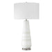 Uttermost 30380-1 Santino Crackled Ivory Table Lamp