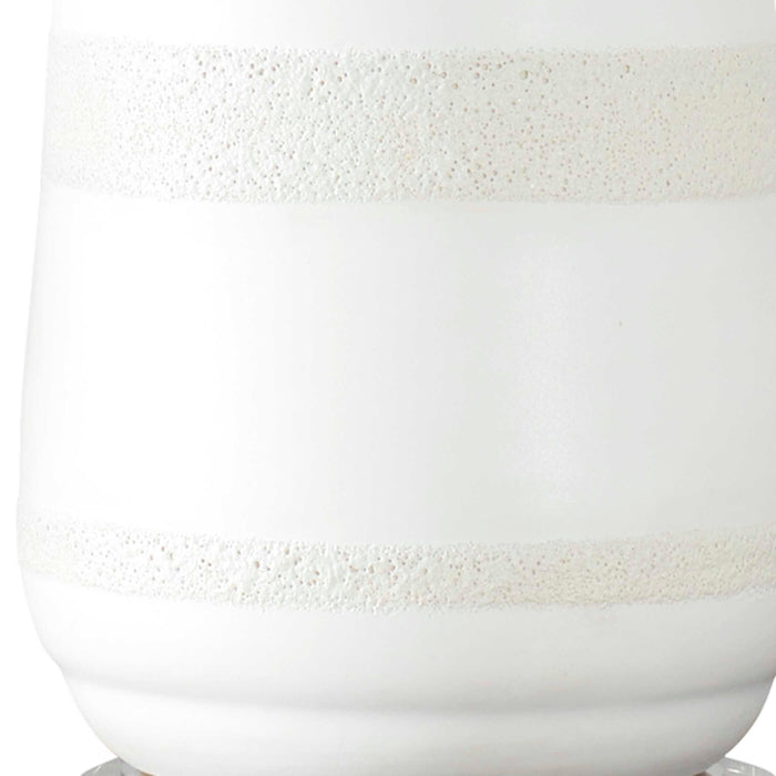 Uttermost 30380-1 Santino Crackled Ivory Table Lamp