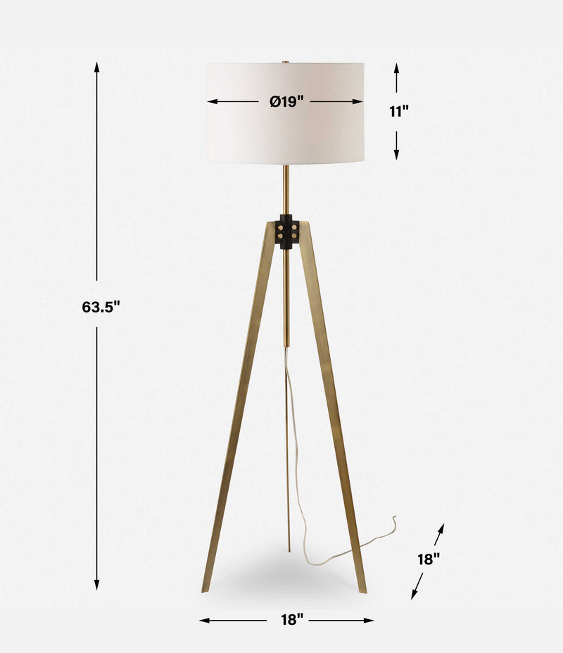 Uttermost 30357 Anchorage Tri-pod Floor Lamp