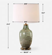 Uttermost 30418-1 Chianti Olive Glass Table Lamp